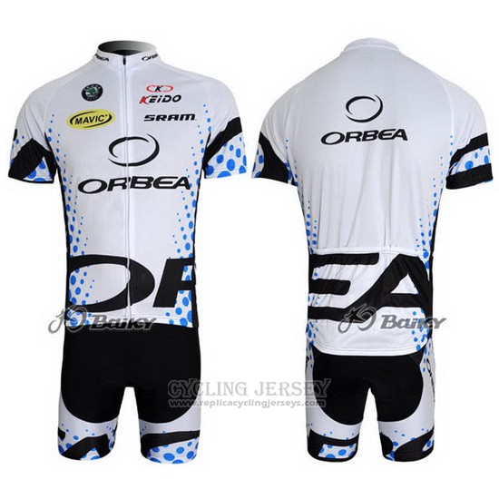 2013 Cycling Jersey Orbea Black and White Short Sleeve and Bib Short