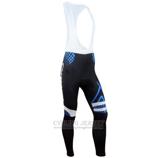 2014 Cycling Jersey Orbea Black and Blue Long Sleeve and Bib Tight