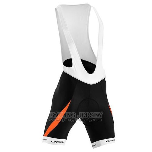 2015 Cycling Jersey Orbea Black and Orange Short Sleeve and Bib Short