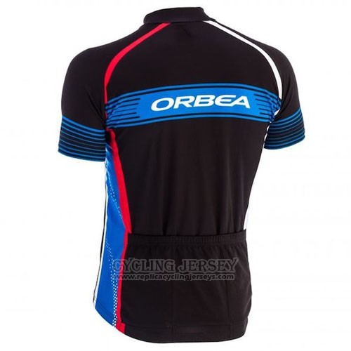 2015 Cycling Jersey Orbea Black and Sky Blue Short Sleeve and Bib Short