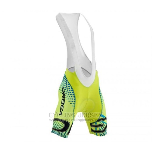 2015 Cycling Jersey Orbea Black and Yellow Short Sleeve and Bib Short
