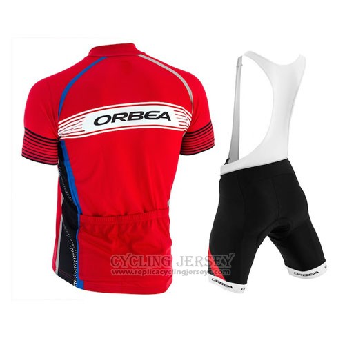 2015 Cycling Jersey Orbea Red Short Sleeve and Bib Short