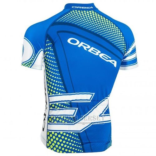 2015 Cycling Jersey Orbea Sky Blue and Black Short Sleeve and Bib Short