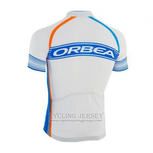 2015 Cycling Jersey Orbea Sky Blue and White Short Sleeve and Bib Short
