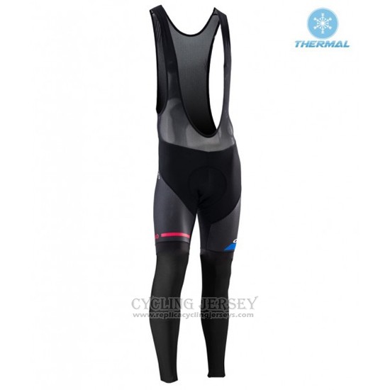 2017 Cycling Jersey Orbea Black and Blue Long Sleeve and Bib Tight