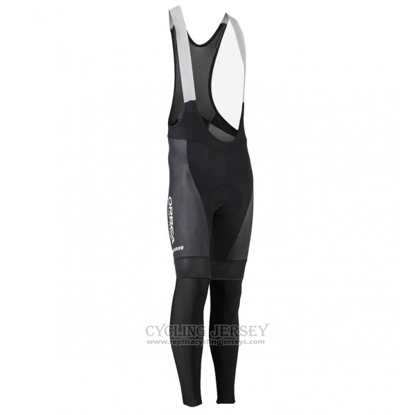 2017 Cycling Jersey Orbea Black and Green Long Sleeve and Bib Tight