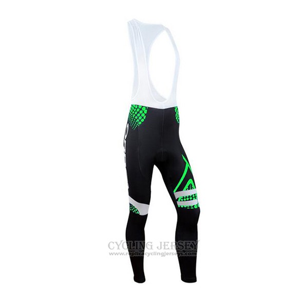 2017 Cycling Jersey Orbea Green and Black Long Sleeve and Bib Tight