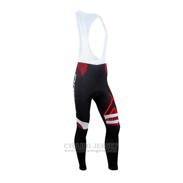 2017 Cycling Jersey Orbea Red and Black Long Sleeve and Bib Tight