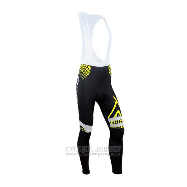 2017 Cycling Jersey Orbea Yellow and Black Long Sleeve and Bib Tight