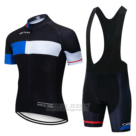 2019 Cycling Clothing Orbea Black Blue White Short Sleeve and Overalls