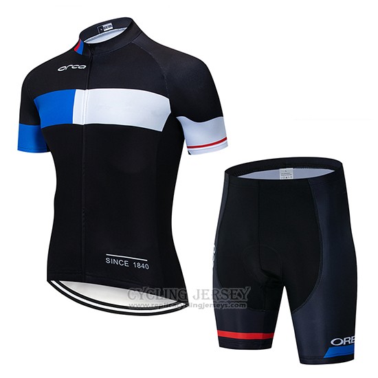 2019 Cycling Clothing Orbea Black Blue White Short Sleeve and Overalls