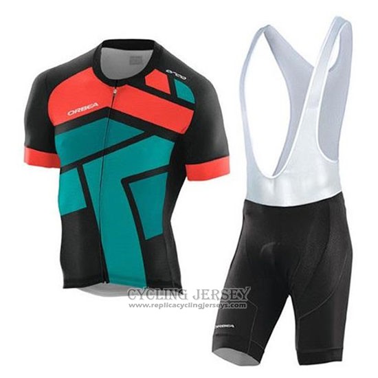 2020 Cycling Jersey Orbea Black Orange Green Short Sleeve And Bib Short