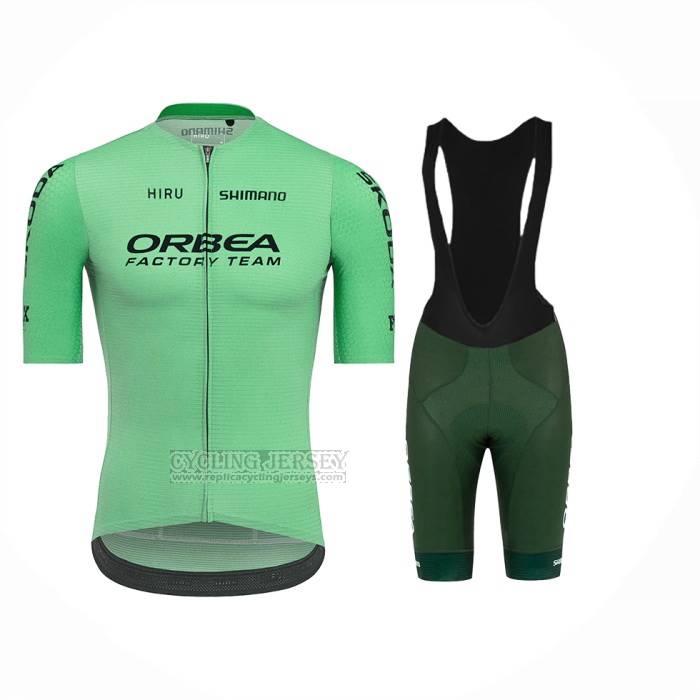 2021 Cycling Jersey Orbea Green Short Sleeve and Bib Short