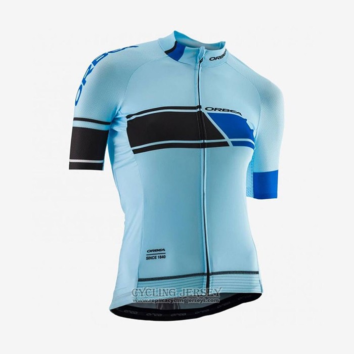 2021 Cycling Jersey Orbea Light Blue Short Sleeve And Bib Short