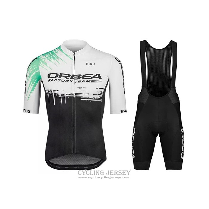 2021 Cycling Jersey Orbea White Black Short Sleeve And Bib Short