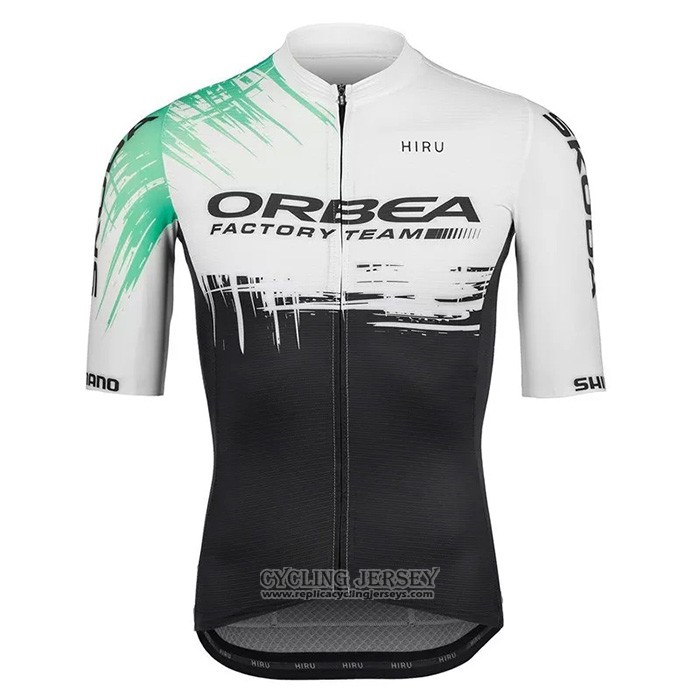 2021 Cycling Jersey Orbea White Black Short Sleeve And Bib Short