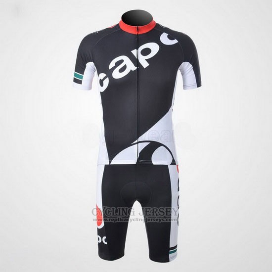 2011 Cycling Jersey Capo Black Short Sleeve and Bib Short