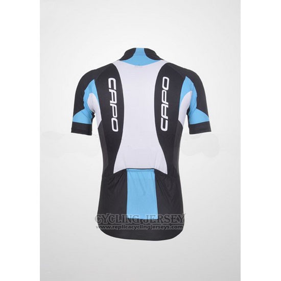 2011 Cycling Jersey Capo Black and White Short Sleeve and Bib Short
