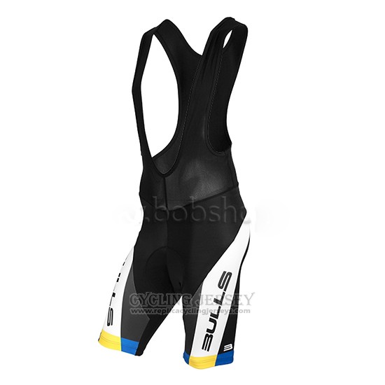 2015 Cycling Jersey Bulls White and Black Short Sleeve and Bib Short