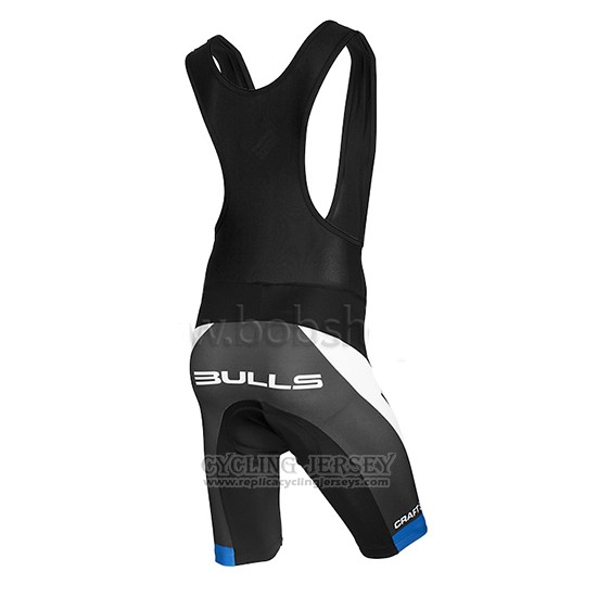 2015 Cycling Jersey Bulls White and Black Short Sleeve and Bib Short