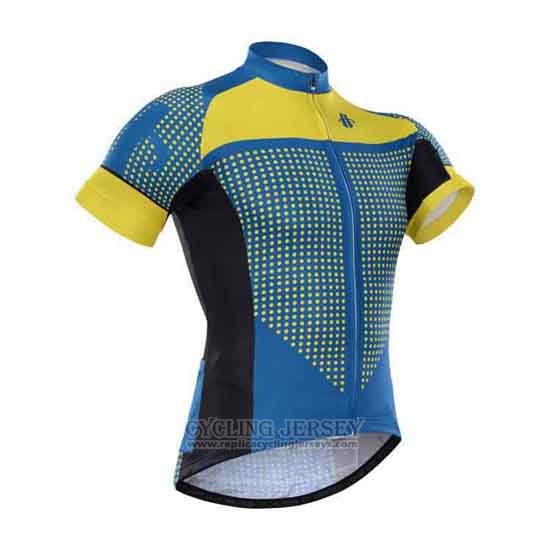 2015 Cycling Jersey Hincapie Blue and Yellow Short Sleeve and Bib Short