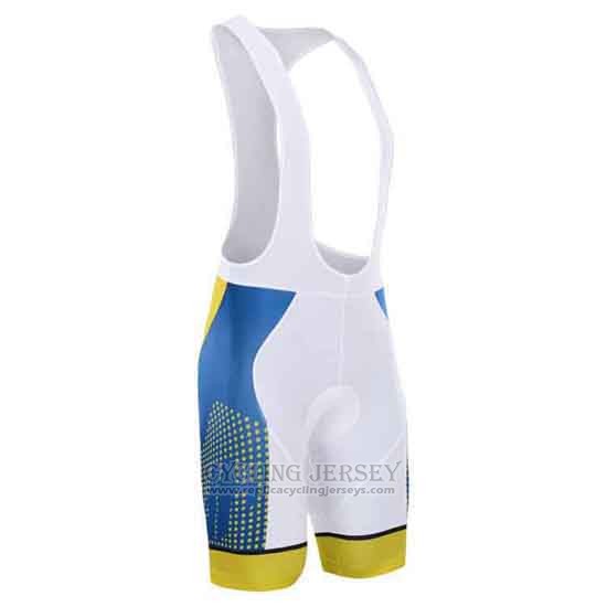 2015 Cycling Jersey Hincapie Blue and Yellow Short Sleeve and Bib Short