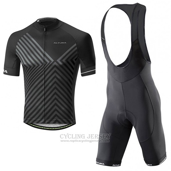 2017 Cycling Jersey Altura Peloton Black Short Sleeve and Bib Short