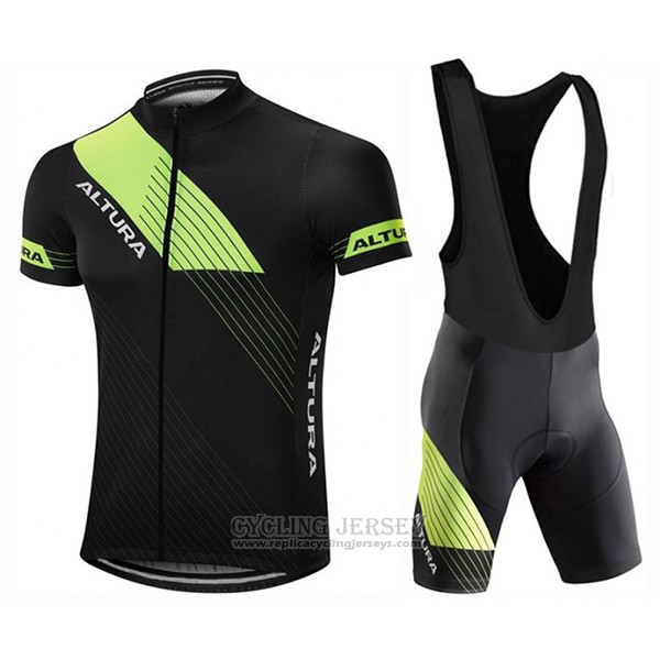 2017 Cycling Jersey Altura Sportive Black Short Sleeve and Bib Short