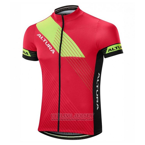 2017 Cycling Jersey Altura Sportive Red Short Sleeve and Bib Short