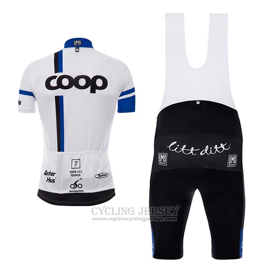 2017 Cycling Jersey Coop White Short Sleeve and Bib Short