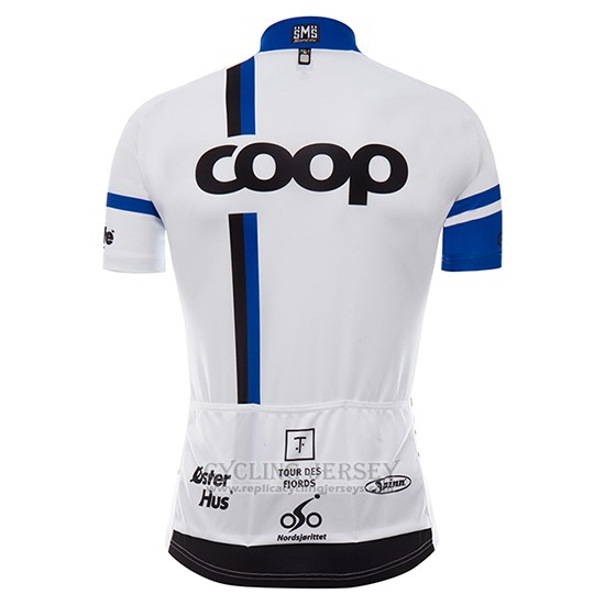 2017 Cycling Jersey Coop White Short Sleeve and Bib Short
