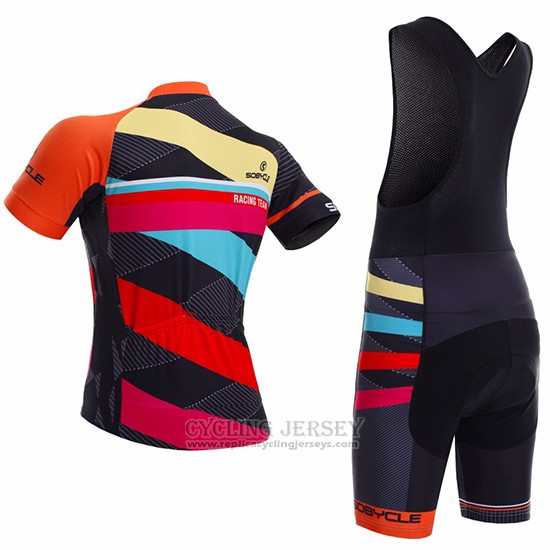 2017 Cycling Jersey Sobycle Black Short Sleeve and Bib Short