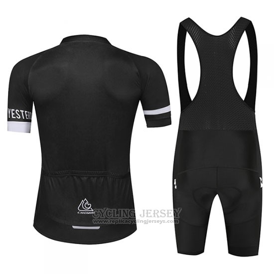 2019 Cycling Jersey Chomir Black Short Sleeve and Bib Short