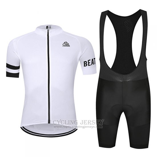 2019 Cycling Jersey Chomir White Short Sleeve and Bib Short
