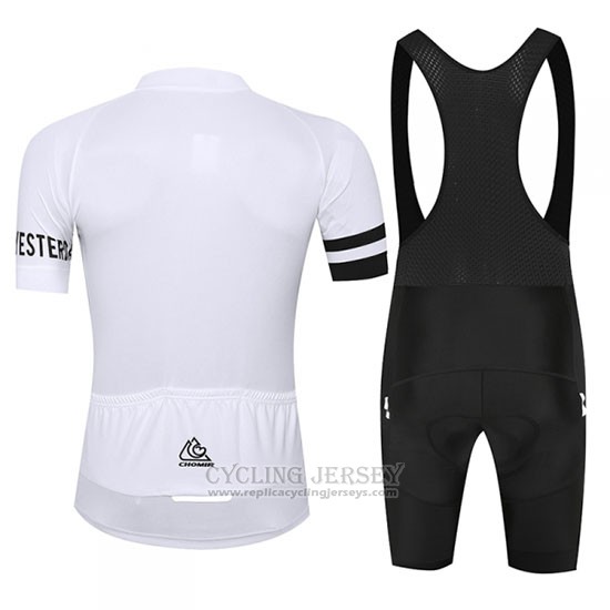 2019 Cycling Jersey Chomir White Short Sleeve and Bib Short