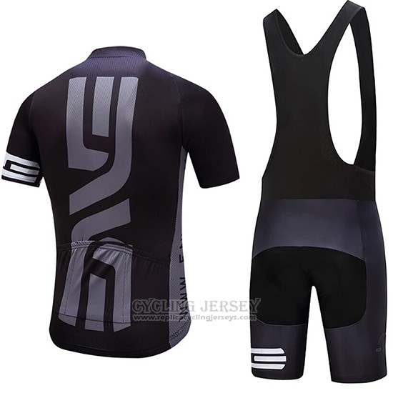 2019 Cycling Jersey Dna Black Short Sleeve and Bib Short