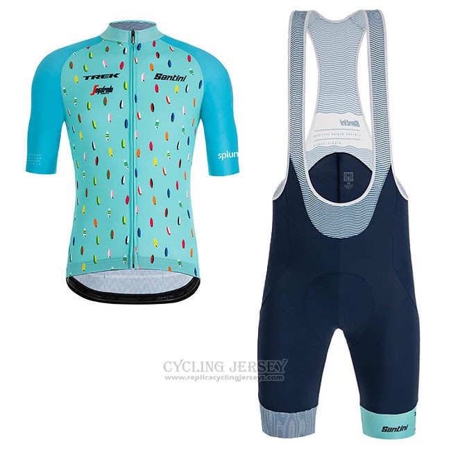 2019 Cycling Jersey Richie Sky Blue Short Sleeve and Bib Short