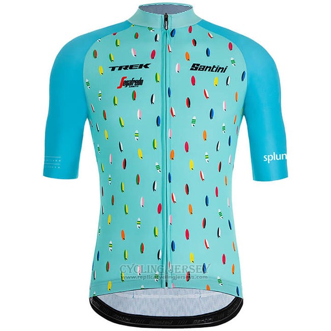 2019 Cycling Jersey Richie Sky Blue Short Sleeve and Bib Short