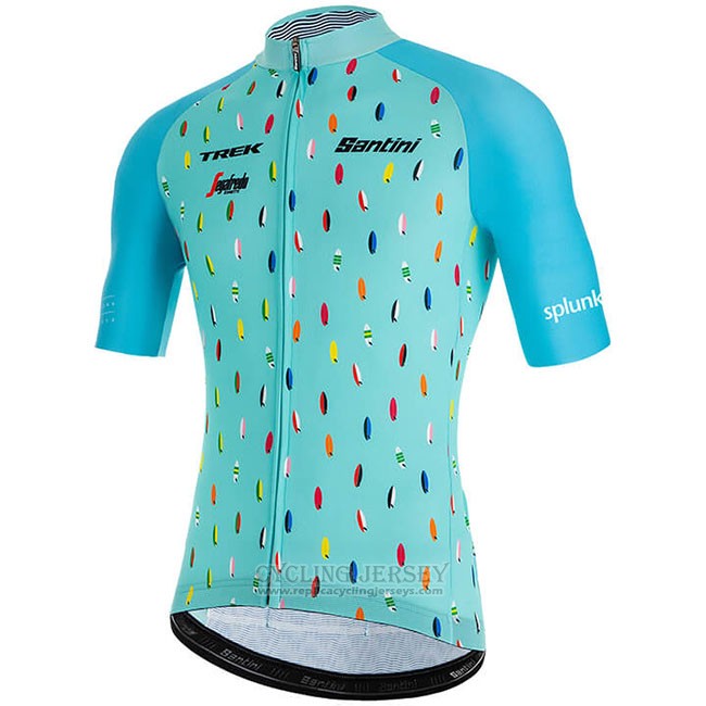 2019 Cycling Jersey Richie Sky Blue Short Sleeve and Bib Short