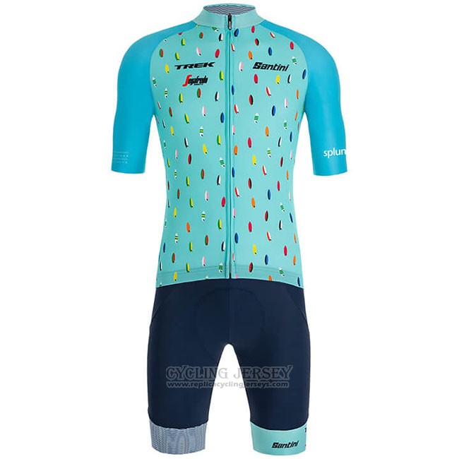 2019 Cycling Jersey Richie Sky Blue Short Sleeve and Bib Short