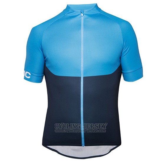 2018 Cycling Jersey POC Essential XC Blue and Black Short Sleeve and Bib Short