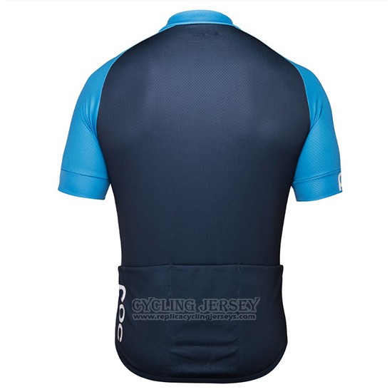 2018 Cycling Jersey POC Essential XC Blue and Black Short Sleeve and Bib Short