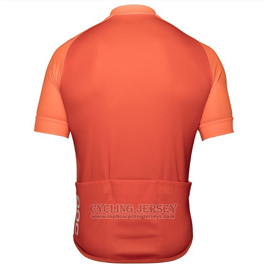2018 Cycling Jersey POC Orange Short Sleeve and Bib Short