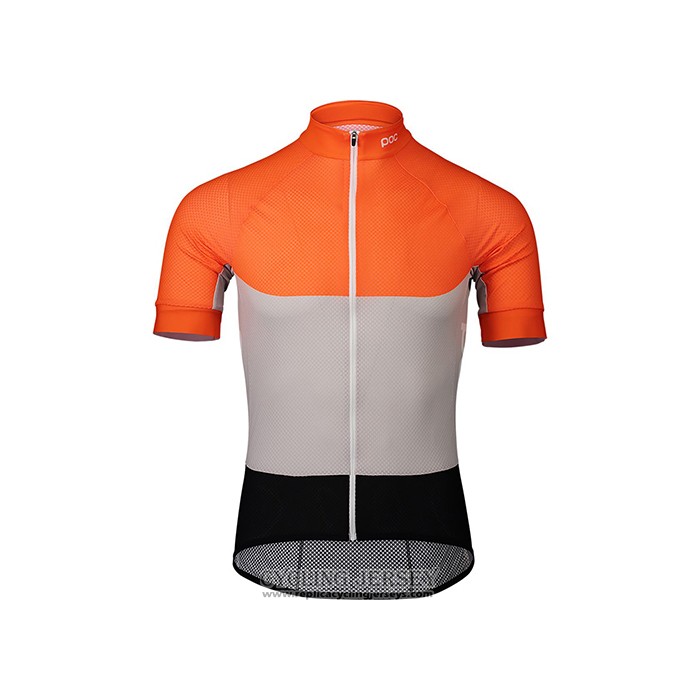 2021 Cycling Jersey Poc Orange Short Sleeve And Bib Short