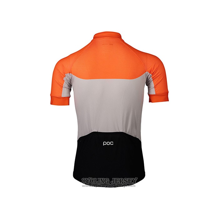 2021 Cycling Jersey Poc Orange Short Sleeve And Bib Short