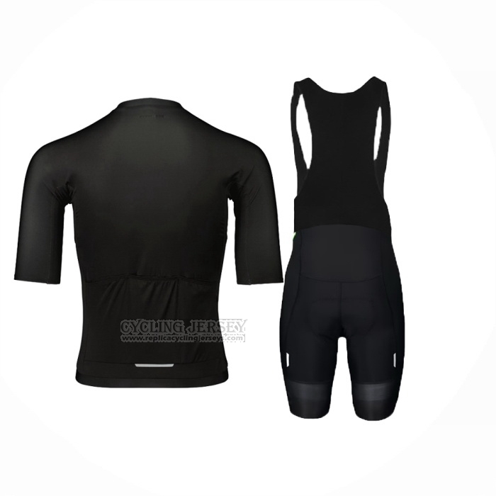 2024 Cycling Jersey POC Black Short Sleeve And Bib Short