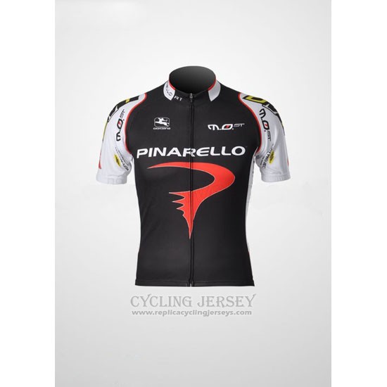 2010 Cycling Jersey Pinarello Black and Red Short Sleeve and Bib Short