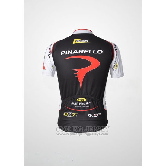 2010 Cycling Jersey Pinarello Black and Red Short Sleeve and Bib Short