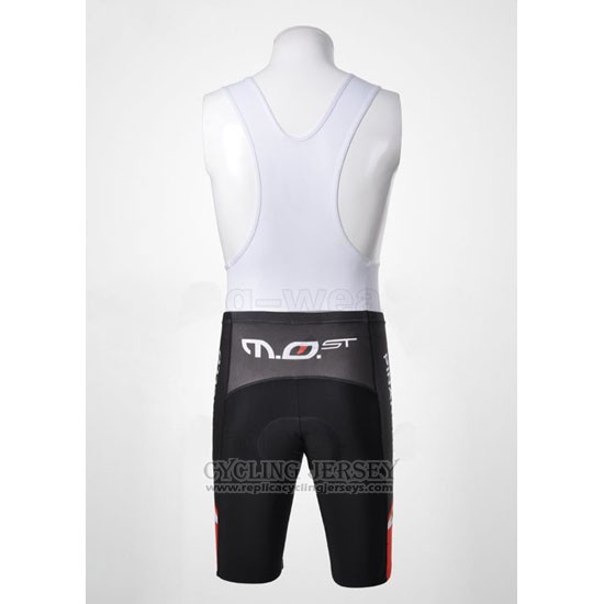 2010 Cycling Jersey Pinarello Black and Red Short Sleeve and Bib Short