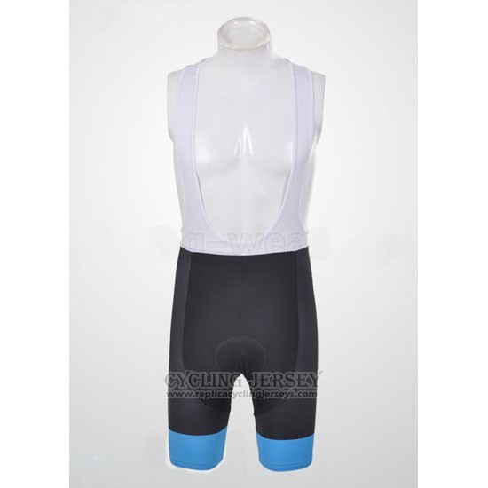 2011 Cycling Jersey Pinarello Sky Blue and Black Short Sleeve and Bib Short